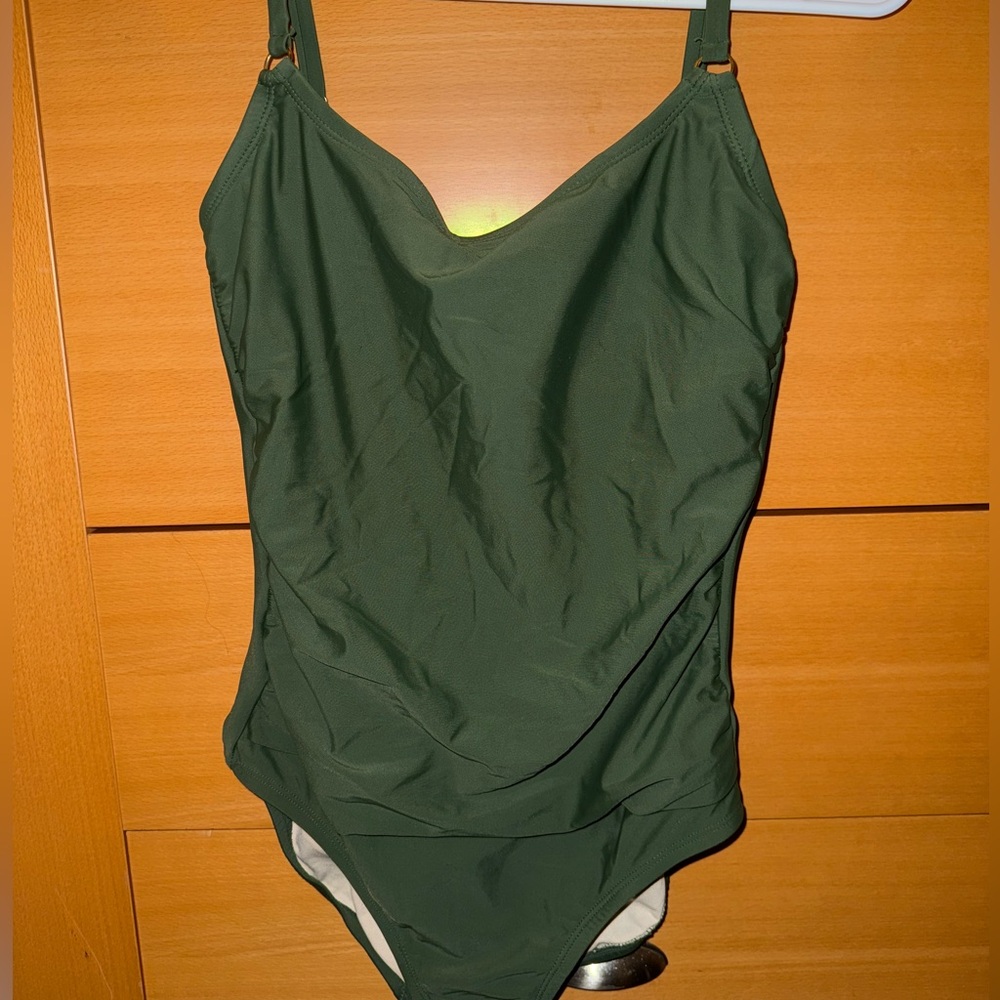 Green One-Piece Swimsuit